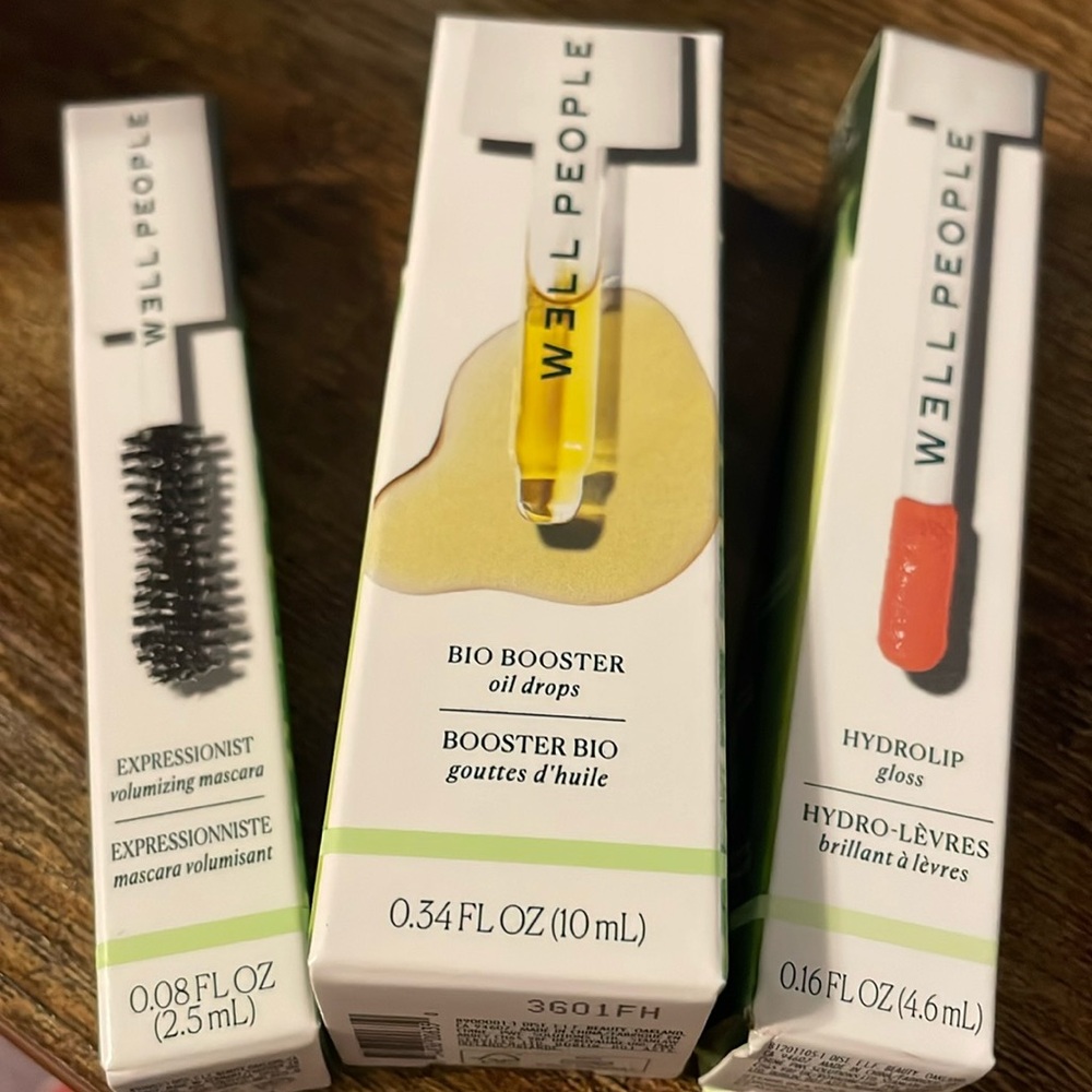 W3ll People Bio Booster Drops, Gloss and Travel Mascara